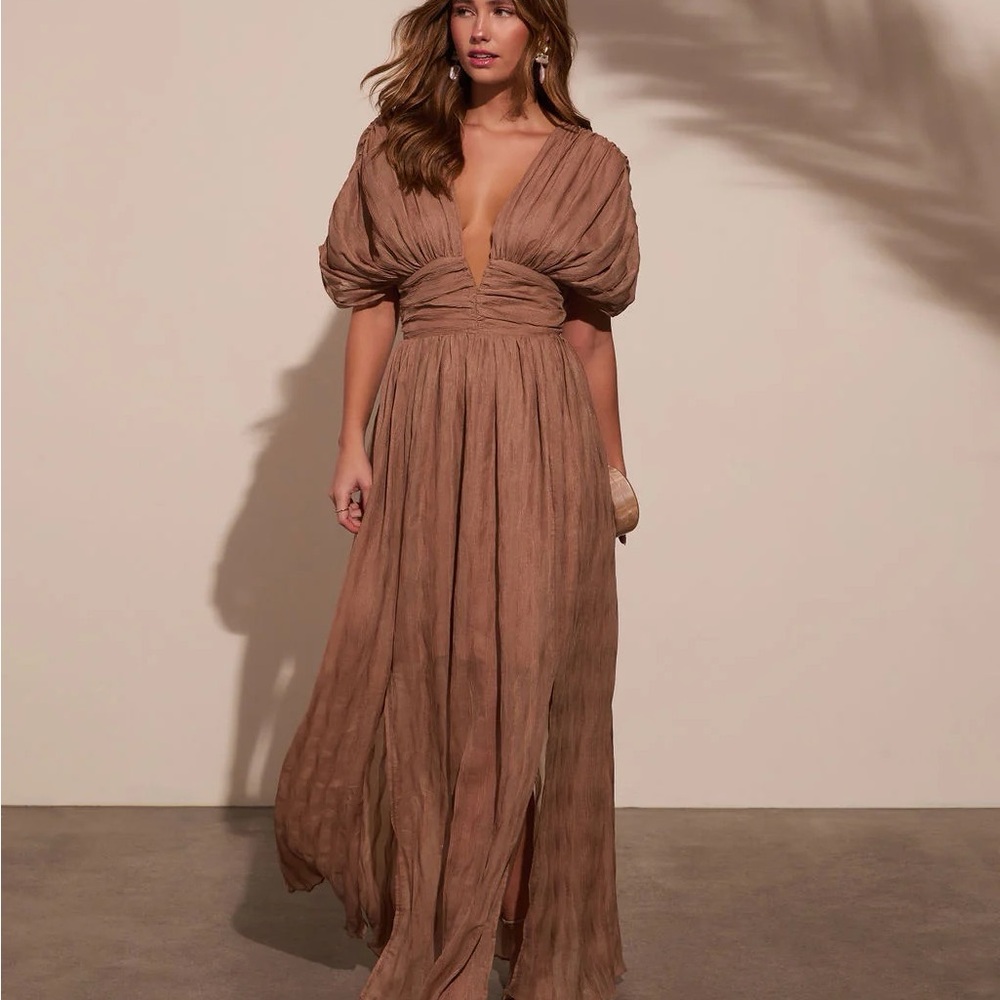Vici Chestnut Brown Maxi Dress - Picture 5 of 7